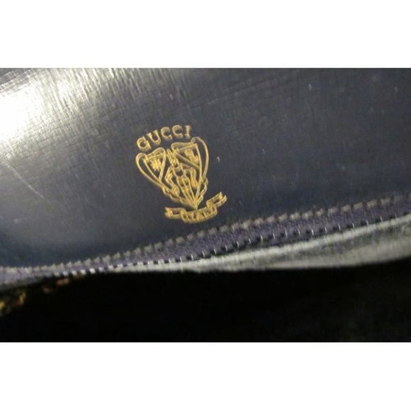 Gucci blue micro Guccissima 1955 horse-bit shoulder/crossbody - Picture 10 of 11